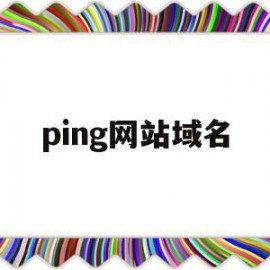 ping网站域名(ping 域名怎么ping)