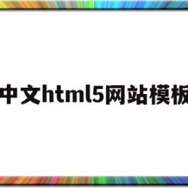 中文html5网站模板的简单介绍