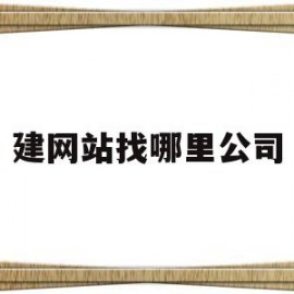 建网站找哪里公司(在哪公司建设网站价格)