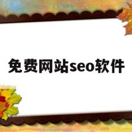 免费网站seo软件(免费网站seo软件有哪些)