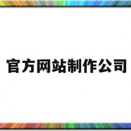 官方网站制作公司(官方网站制作公司名称)