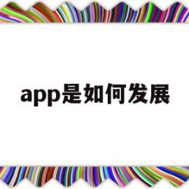 app是如何发展(app的发展战略怎么写)