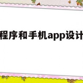 小程序和手机app设计区别(小程序和手机app设计区别大吗)