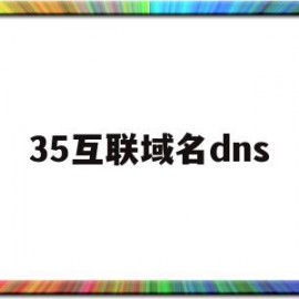 35互联域名dns(35互联域名怎么解析)