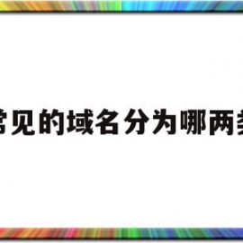 常见的域名分为哪两类(域名通常分为哪几种类型)