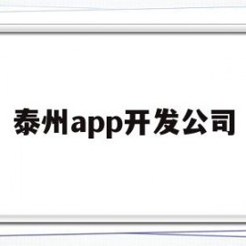 泰州app开发公司(泰州app开发公司排名)