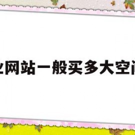 企业网站一般买多大空间呢(企业网站一般用多大的服务器)