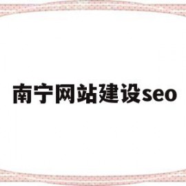 南宁网站建设seo(南宁网站建设优化案例)