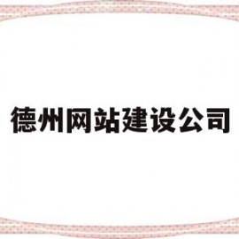 德州网站建设公司(德州网站建设公司排名)