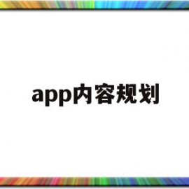 app内容规划(app运营规划方案怎么写)