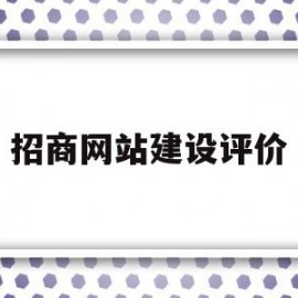 招商网站建设评价(招商网的网站怎么样)