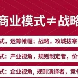 《新商业模式与利润增长》好的商业模式让你持续赚钱 实战+落地+系统课程