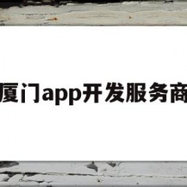 厦门app开发服务商(厦门app开发公司哪家好)