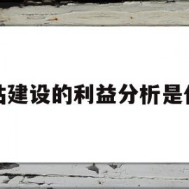 网站建设的利益分析是什么(网站建设的优势和意义谢谢)