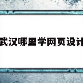 武汉哪里学网页设计(武汉网页平面设计培训班)