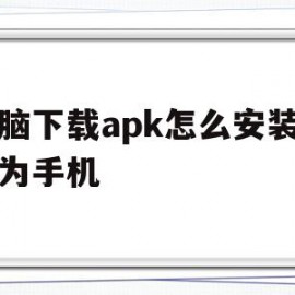 电脑下载apk怎么安装到华为手机(电脑如何下载apk)