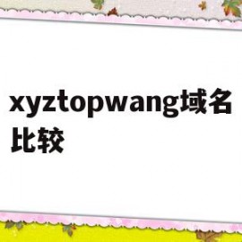 xyztopwang域名比较的简单介绍