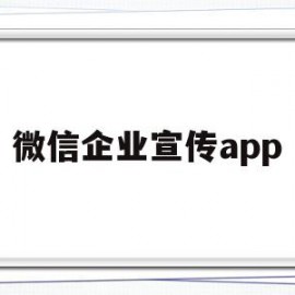 微信企业宣传app(微信企业宣传免费制作)