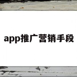 app推广营销手段(针对app推广成功的营销案例有哪些?)