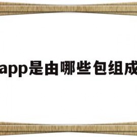 app是由哪些包组成(app的组成结构)