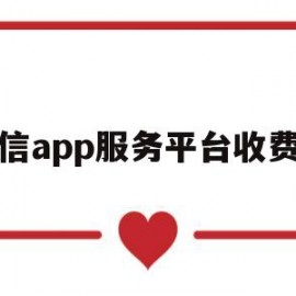 微信app服务平台收费吗(微信平台服务费是什么)