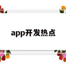 app开发热点(为什么手机app开发和应用成为热点)