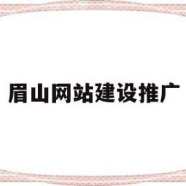 眉山网站建设推广(眉山网站建设推广招聘)