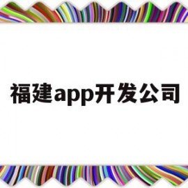 福建app开发公司(福建app制作公司)
