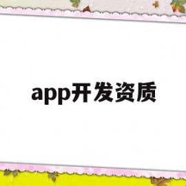 app开发资质(app开发费用一览表)