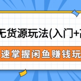 闲鱼无货源玩法(入门+高级)，快速掌握闲鱼赚钱玩法（价值498元）