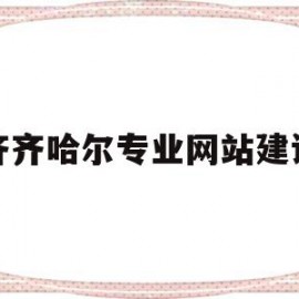 齐齐哈尔专业网站建设(齐齐哈尔市建设网招投标)