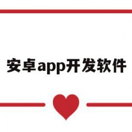 安卓app开发软件(安卓app开发软件有哪些)