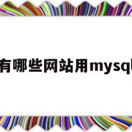 有哪些网站用mysql(有哪些网站用top域名)