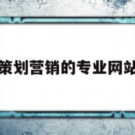 策划营销的专业网站(策划营销的专业网站叫什么)