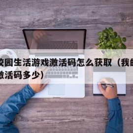 我的校园生活游戏激活码怎么获取（我的校园生活激活码多少）