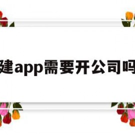 建app需要开公司吗(创办app需要哪些开办费)