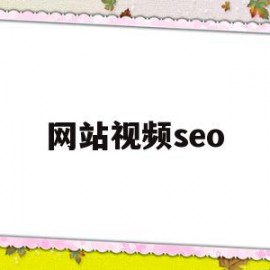 网站视频seo(网站视频无法播放怎么办)