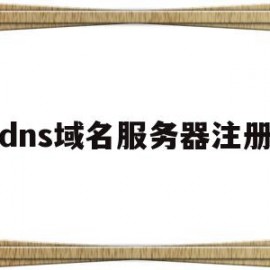 dns域名服务器注册(dns域名服务器的作用是什么)