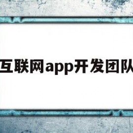 互联网app开发团队(互联网app开发是干嘛的)