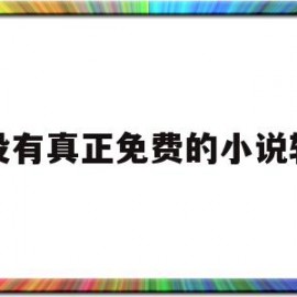 有没有真正免费的小说软件(有没有真正免费的小说app)