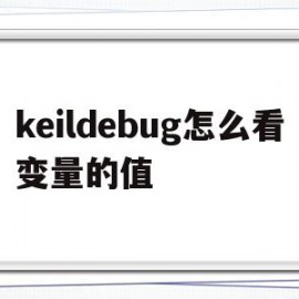 keildebug怎么看变量的值(keil debug怎么看变量的值)