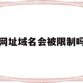 网址域名会被限制吗(网址域名会被限制吗怎么解除)