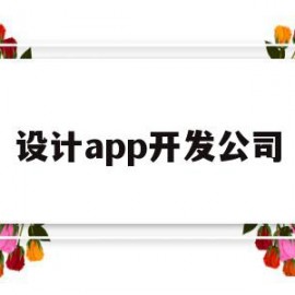 设计app开发公司(设计app开发公司排名)