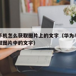 华为手机怎么获取图片上的文字（华为手机如何获取图片中的文字）