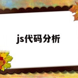 js代码分析(js代码编写)