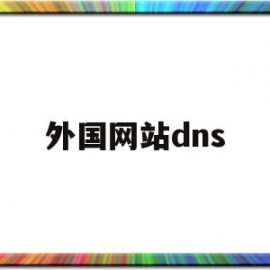 外国网站dns(外国网站的浏览器)