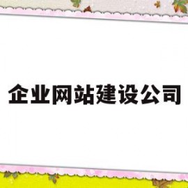 企业网站建设公司(企业网站建设公司价格)