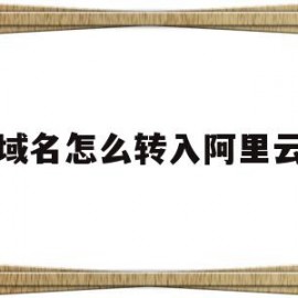 域名怎么转入阿里云(域名怎么转入阿里云手机)