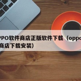 OPPO软件商店正版软件下载（oppo软件商店下载安装）