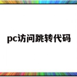 pc访问跳转代码(访问代码是什么意思)